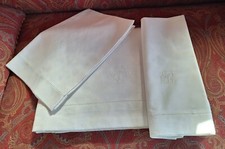 Antico Lenzuolo  federe cotone  Ricamo A Mano  Cm225x270 Federe Cm76x50 Perfetto