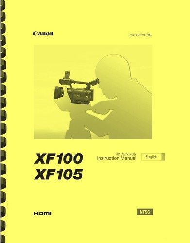 Canon xf100 xf105 - canon,
