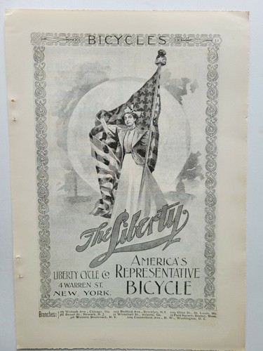 1896 libertà bicicletta - la,