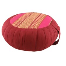 Zafu Cuscino Meditazione/Yoga con Maniglia di Trasporto - Rosa/Marrone (DM29)