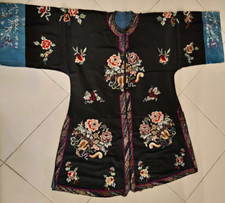 Giacca da donna cinese vintage, 1870-90 circa, velluto ricamato in seta