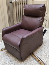 Poltrona relax elettrica in simil pelle