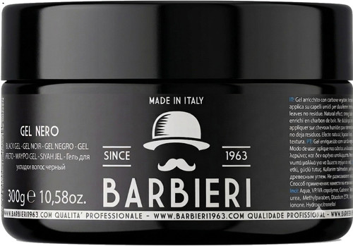 Gel nero capelli uomo black - gel,