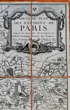Antica mappa cartina del - /,