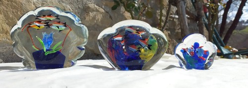 Murano vetro acquario tris - acquario, (