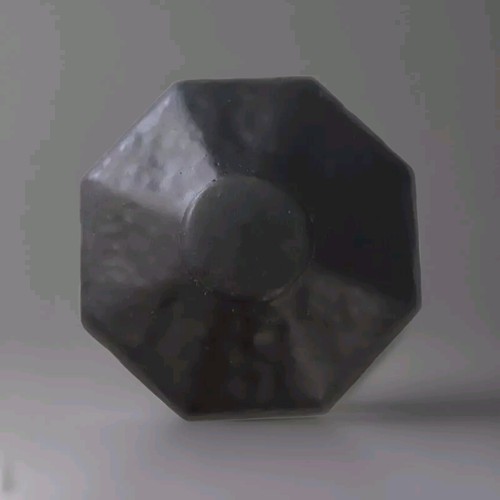 Black centre door knob - black,