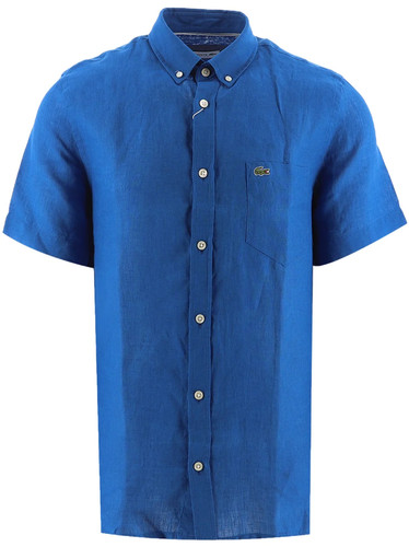 Camicia oxford lacoste blu - camicia,