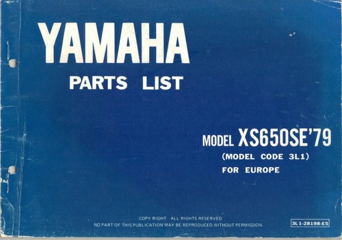 Yamaha xs650se xs650 type - yamaha, se,type