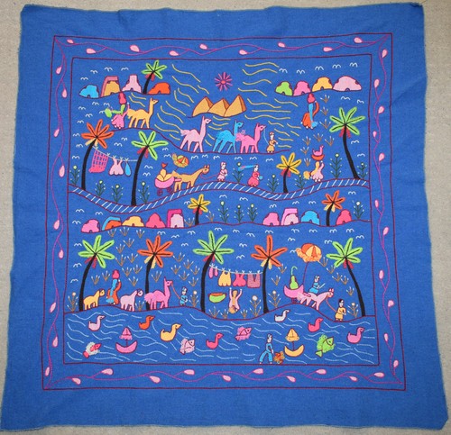 Arazzo boho parete ricamato - da,