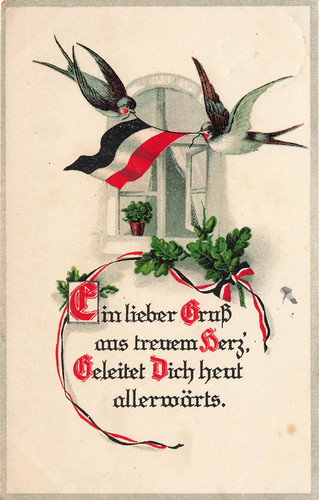 Cartolina ww1 bandiera - ww1,