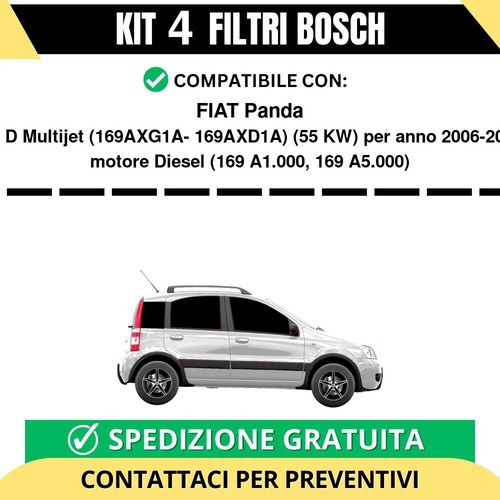 Kit filtri bosch fiat panda - kit,