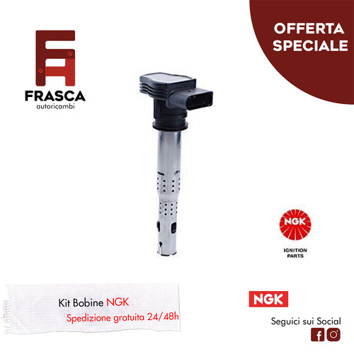 Bobina accensione ngk audi - bobina,