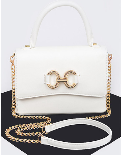 Borsa vegan pelle bianca