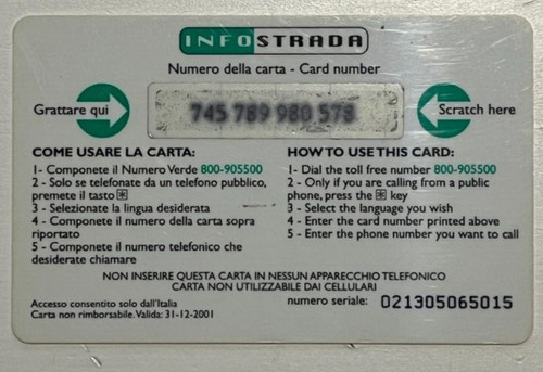 Carta telefonica tessuti - carta,