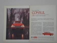 advertising Pubblicità 1961 FORD CONSUL 315