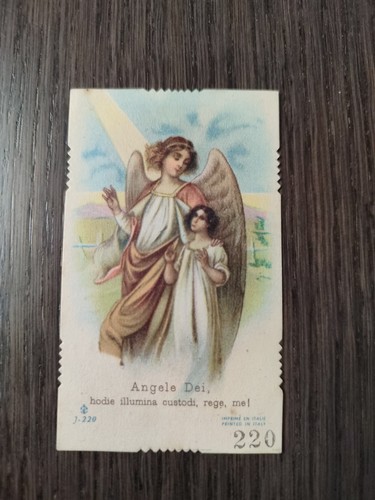 Angelo custode holy card - angelo,