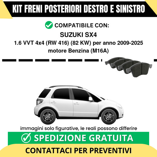 Pastiglie freno posteriori - pastiglie,