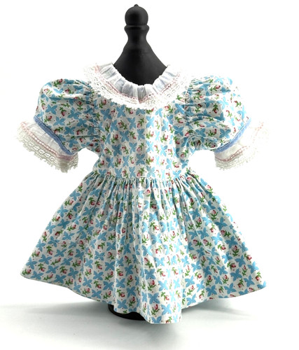 Vestito bambola vintage blu