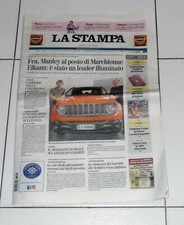 LA STAMPA 22 luglio 2018 FCA Manley al posto di SERGIO MARCHIONNE Fiat 22/7/2018