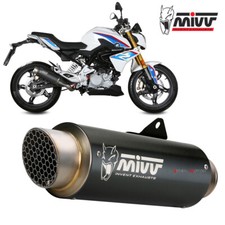 Impianto Completo MIVV Gp Pro Black Inox Nero per BMW G 310 R 2018 > 2023