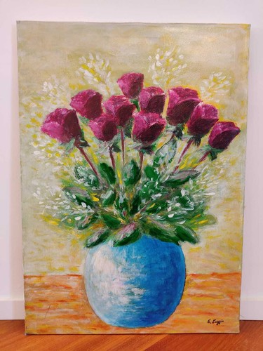 Quadro 50x70 acrilico tela - acrilico, su