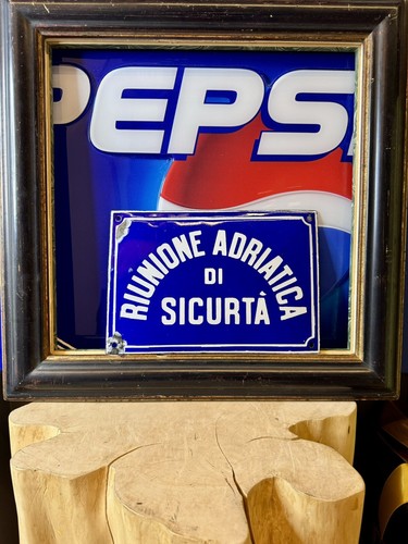Tabella insegna smaltata - insegna, e