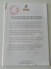Renault Comunicato Stampa UK