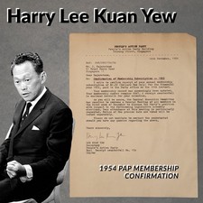 Lee Kuan Yew novembre 1954