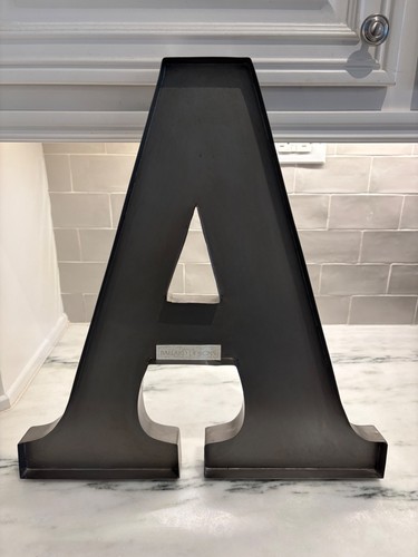 Targa lettera alfabeto tendone