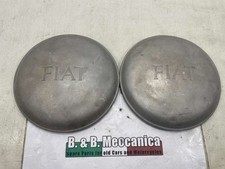 COPPIA BORCHIE COPPETTE COPRIMOZZO IN ALLUMINIO FIAT 500 TOPOLINO C (VW991)