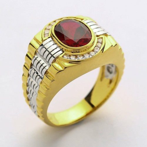 Anello uomo granato - anello, da