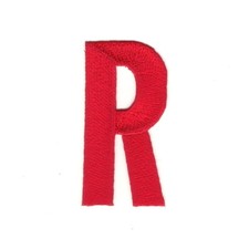2.5 Tall Monogram Red Letter R