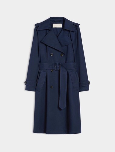 Trench doppiopetto blues blu - trench, i