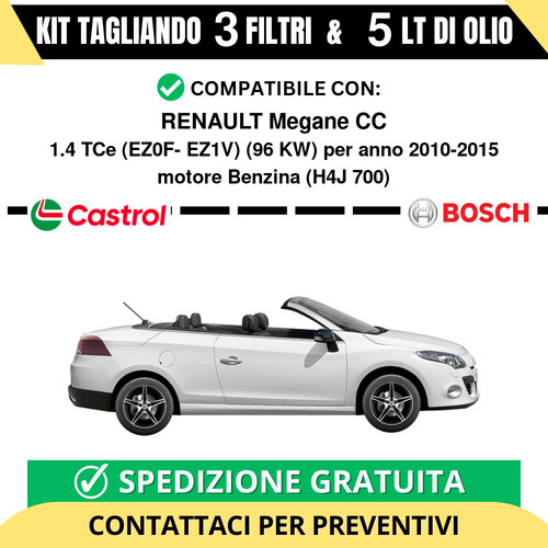 Tagliando per renault - tagliando, megane