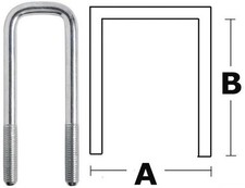 STAFFA AD U 50 MM FISSAGGIO