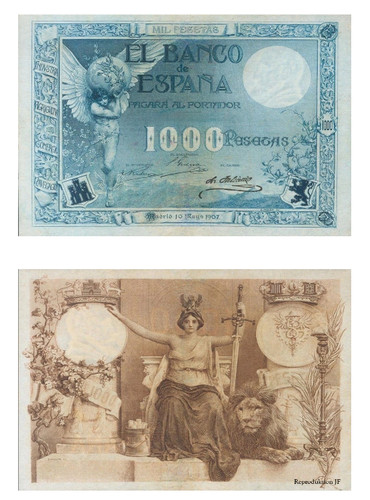1000 pesetas banco de - pesetas,, el