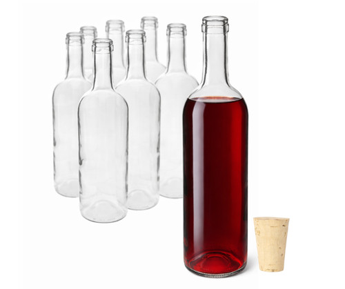 Bottiglia vino vetro - in,