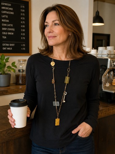 Collana con ciondolo - , in