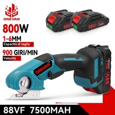 Forbici Elettriche Taglierina Ricaricabili Senza Fili per Tessuti Pelle Cotone 