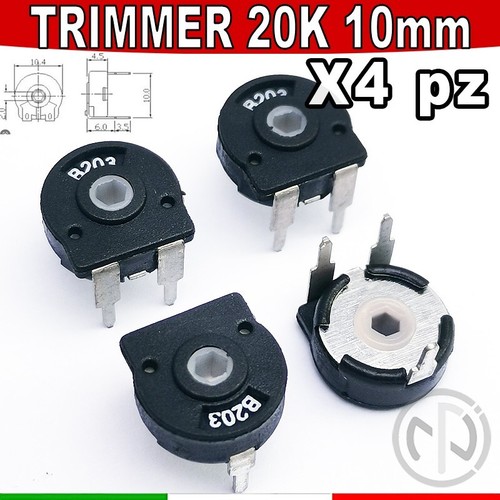 Trimmer potenziometro 20k - 4x,