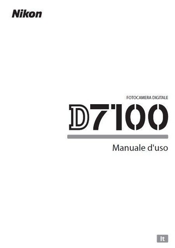 Per nikon d7100 manuale - nikon,