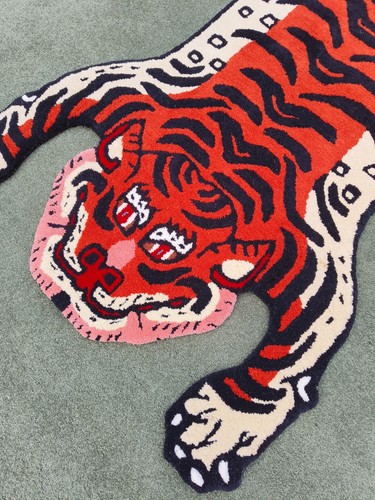 Tappeto tigre tibetana rossa - tigre,