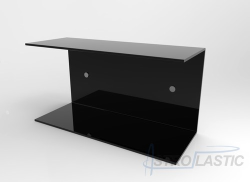Mensola plexiglass nero - mensola, in