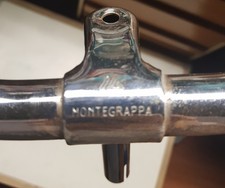 Manubrio Bici Epoca Montegrappa Con Suo Dado Bicicletta Vintage Leve Integrate