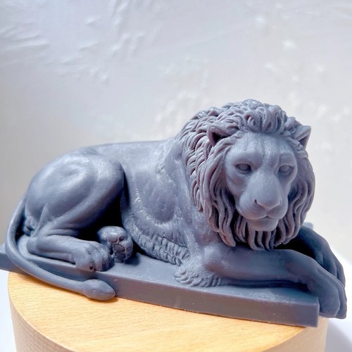 Statua gesso leone maestoso - gesso,