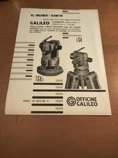 1962 TACHEOMETRO LIVELLO TG4B LG4 OFFICINE GALILEO VINTAGE AD PUB