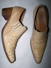 SCARPE VIOLA HUDSON N 7  100% PYTHON SKIN MADE IN ITALY