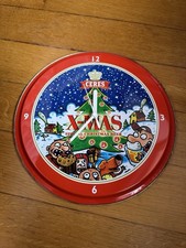 CERES X-MAS OROLOGIO DA PARETE IN LATTA PUBBLICITARIO BIRRA PUB MADE IN ITALY