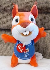 Peluche pupazzo Trudi scoiattolo rosso Corty mascotte Cortina promozionale 20 cm