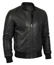 Giubbotto uomo bomber pelle